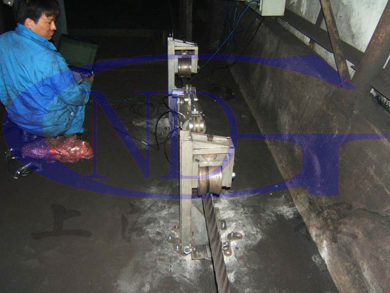 鋼絲繩無損在線監(jiān)控現場