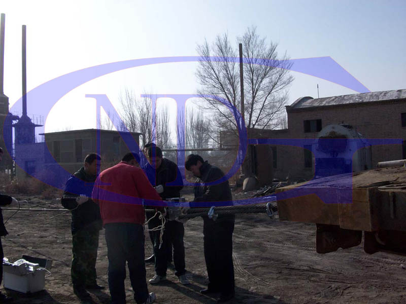 鋼絲繩無損探傷現(xiàn)場(chǎng)試驗(yàn)