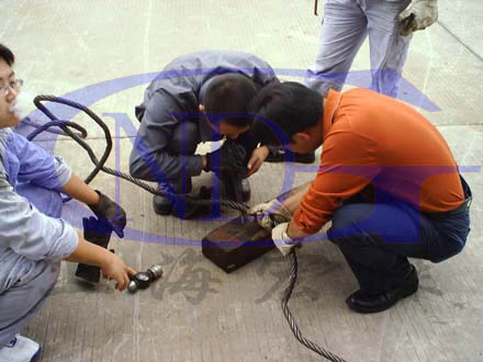 鋼絲繩無損探傷現(xiàn)場(chǎng)試驗(yàn)