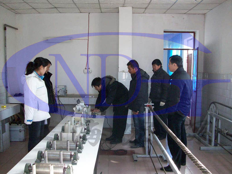 鋼絲繩無損探傷現(xiàn)場(chǎng)試驗(yàn)