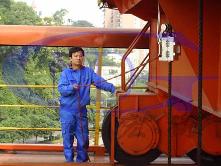 知名企業(yè)鋼絲繩無損探傷現場