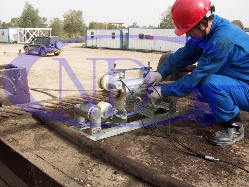 知名企業(yè)鋼絲繩無損探傷現場