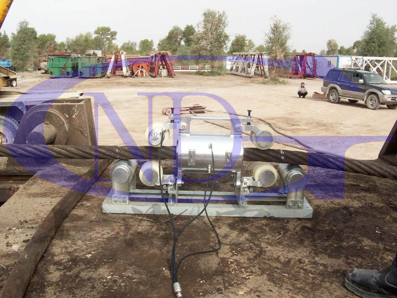 知名企業(yè)鋼絲繩無損探傷現場