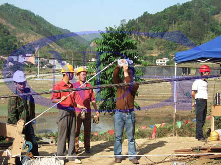 知名企業(yè)鋼絲繩無損探傷現場